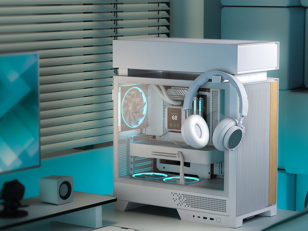 Računalniško ohišje DeepCool CL660 WH, ATX, Midi-Tower, ARGB, kaljeno steklo, belo