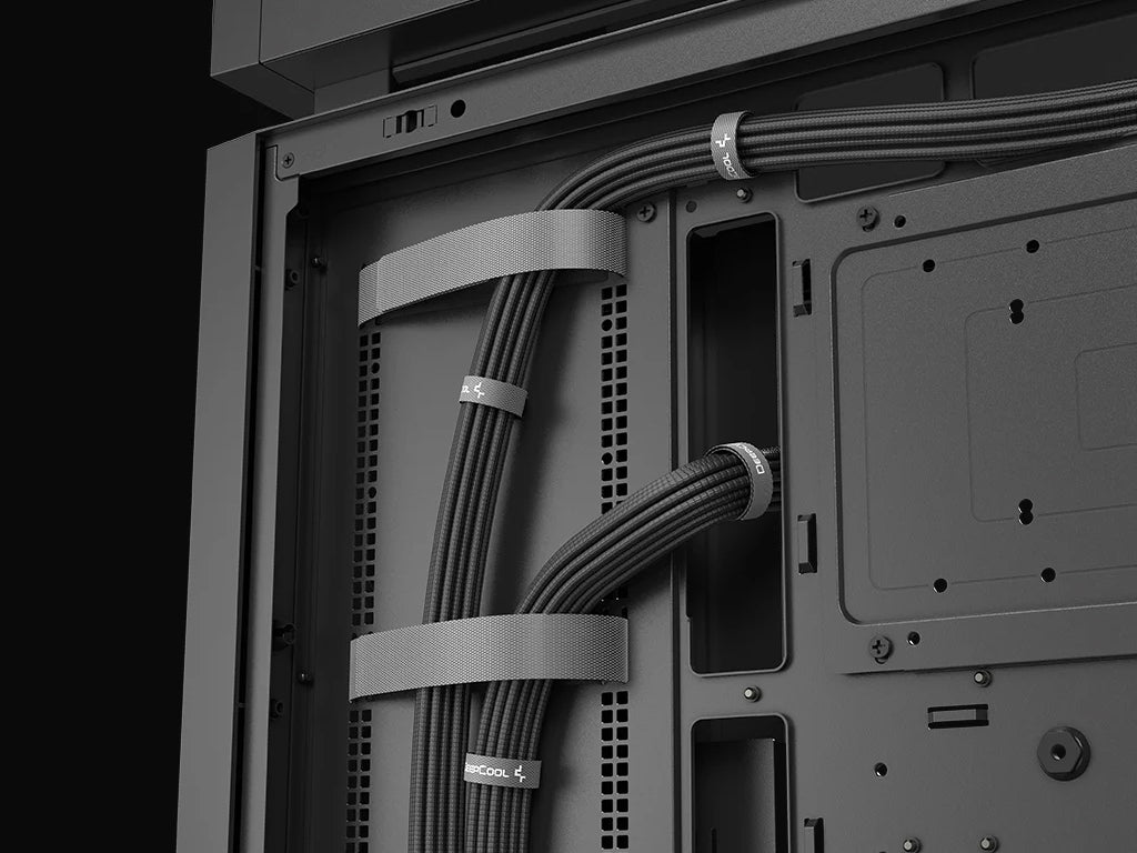 Računalniško ohišje DeepCool CL6600, AIO 360mm, ATX, Midi-Tower, ARGB, kaljeno steklo, črno