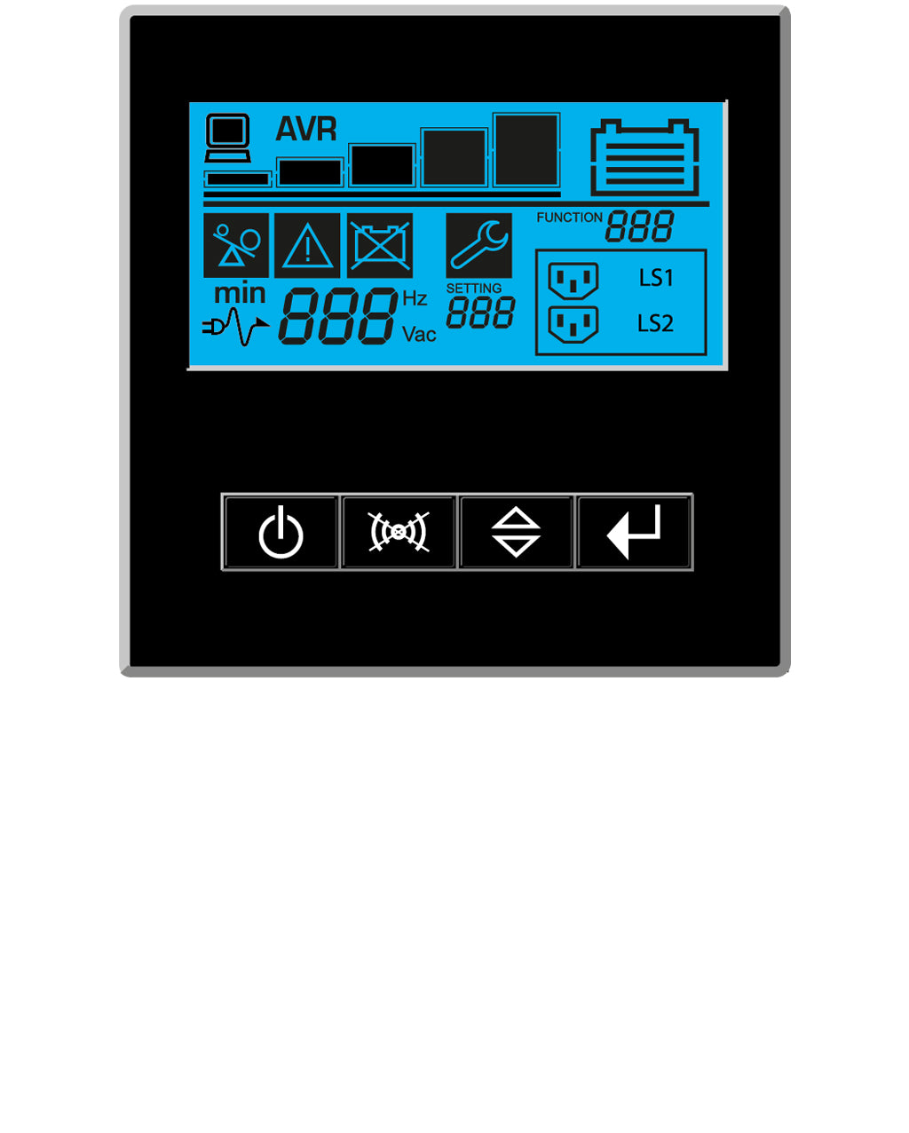 UPS SOCOMEC NeTYS PR RT 1700VA, 1350W, Rack/tower, Line-interactive, USB, EPO, LCD