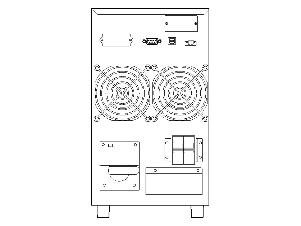 UPS SOCOMEC ITyS-E 6kVA, 5400W, On-line, sinusni izhodni signal, USB, LCD