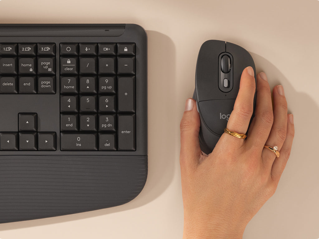 Tipkovnica in miška Logitech Signature Comfort Plus MK880, grafitna, SLO