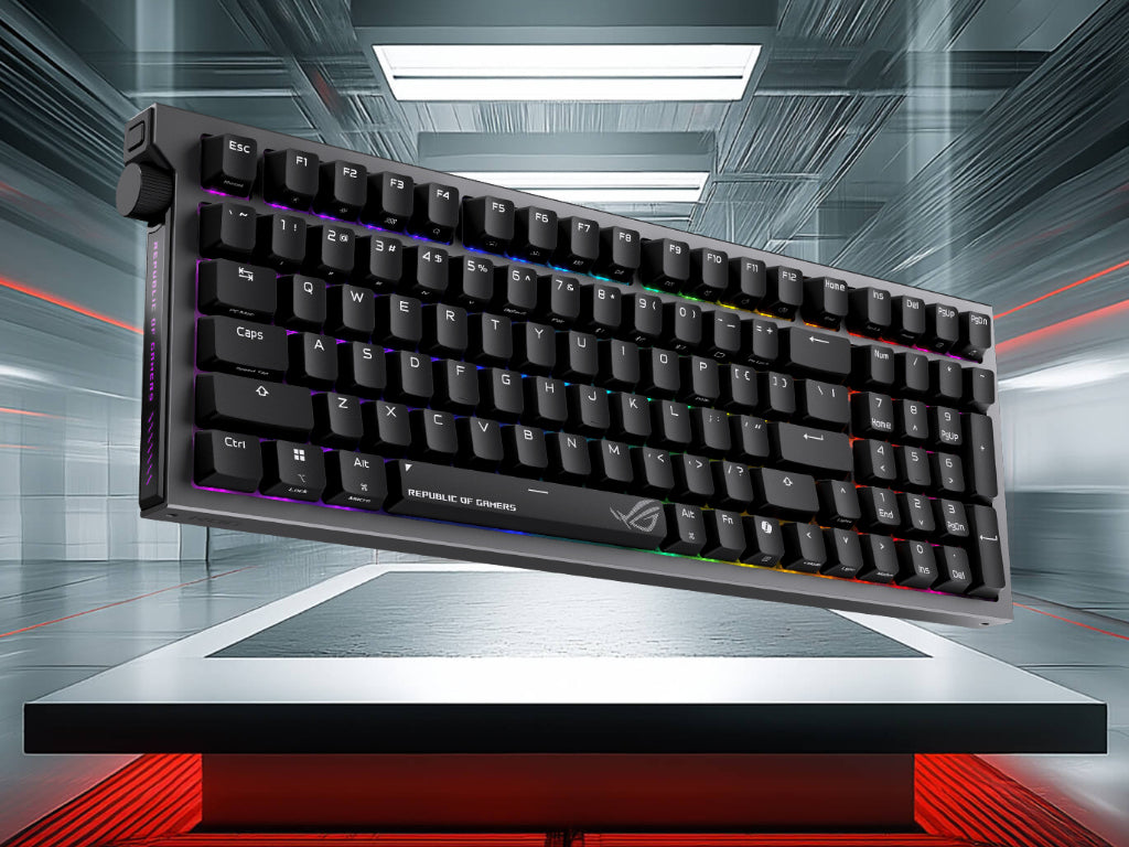 Tipkovnica ASUS ROG Strix Morph 96 Wireless, ROG NX Snow V2, PBT, RGB, USB, US