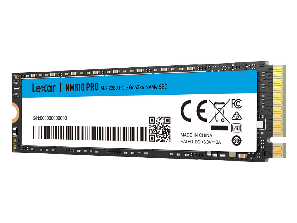 SSD 2TB M.2 80mm PCI-e 3.0 x4 NVMe, 3D TLC, Lexar NM610 PRO (LNM610P002T-RNNNG)