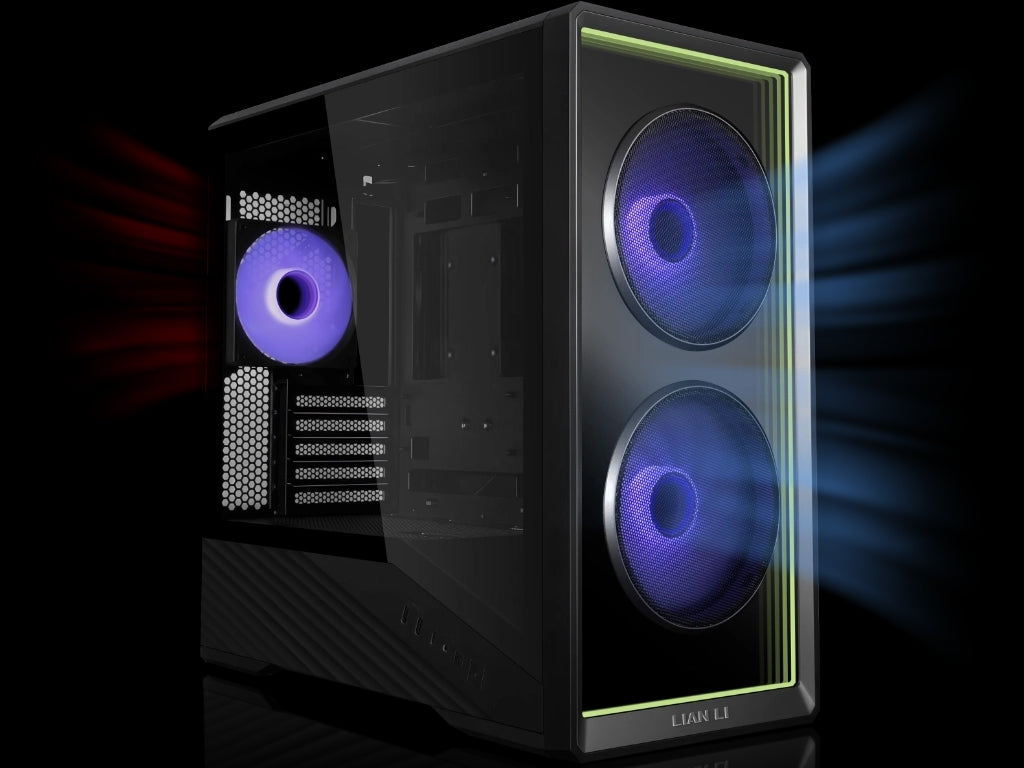 Računalniško ohišje Lian Li Vector V150 INF, Micro-ATX, kaljeno steklo, črno