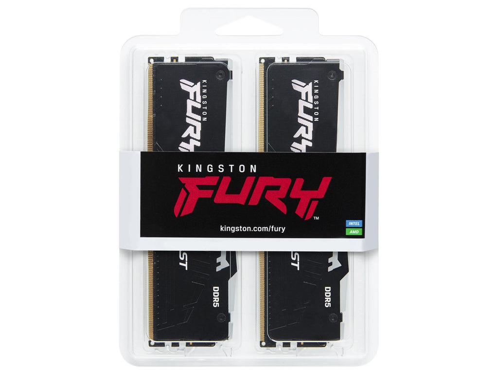 RAM DDR5 64GB Kit (2x32GB) 6000MT/s CL36 1.35V, Kingston Fury Beast RGB EXPO/XMP