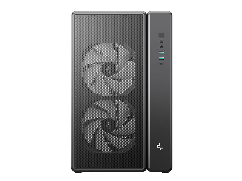 Računalniško ohišje DeepCool CG590 MESH 2F, ATX, Midi-Tower, Kaljeno steklo, črno