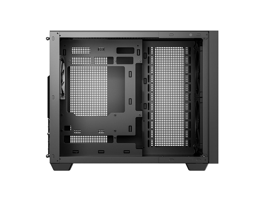 Računalniško ohišje DeepCool CG330 MESH 3F, micro-ATX, ARGB, kaljeno steklo, črno