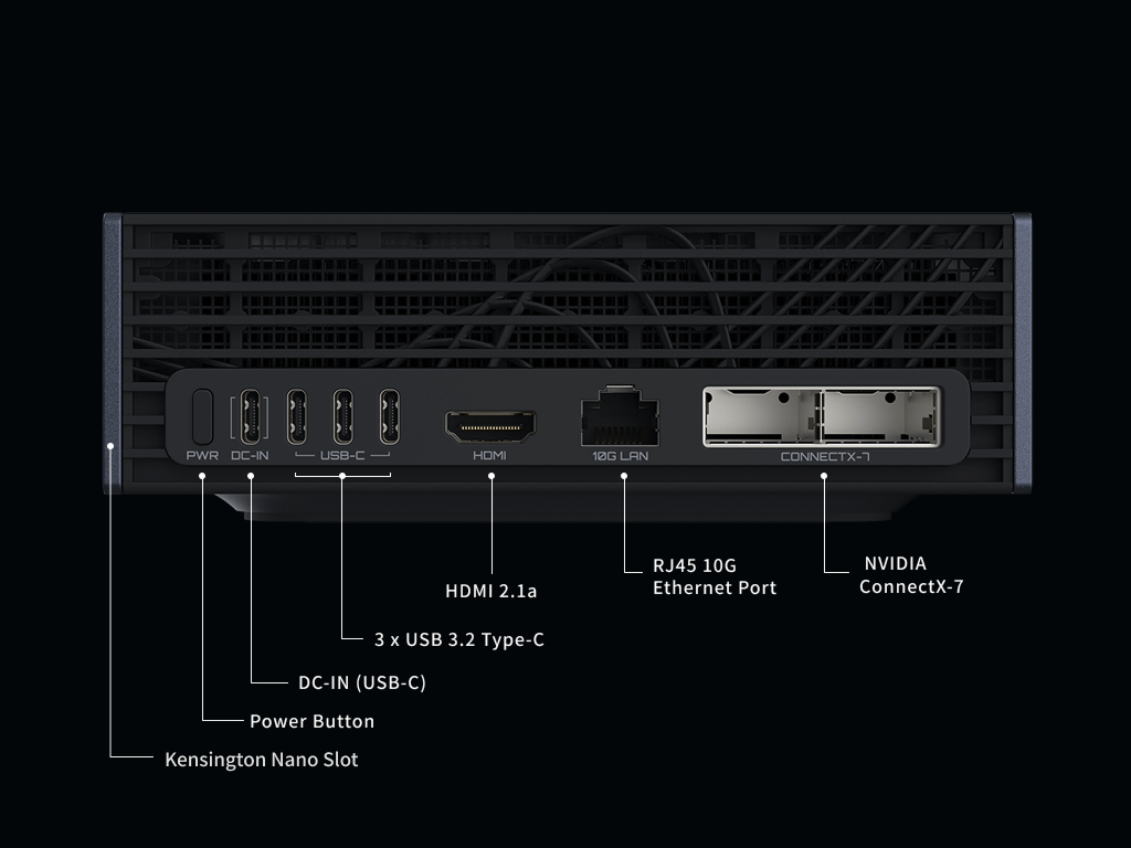 AI PC NVIDIA DGX Spark, Arm, GB10, 128GB LPDDR5x, 4TB SSD, HDMI 2.1a, Gigabyte AI TOP Atom, ATAGB10-9001