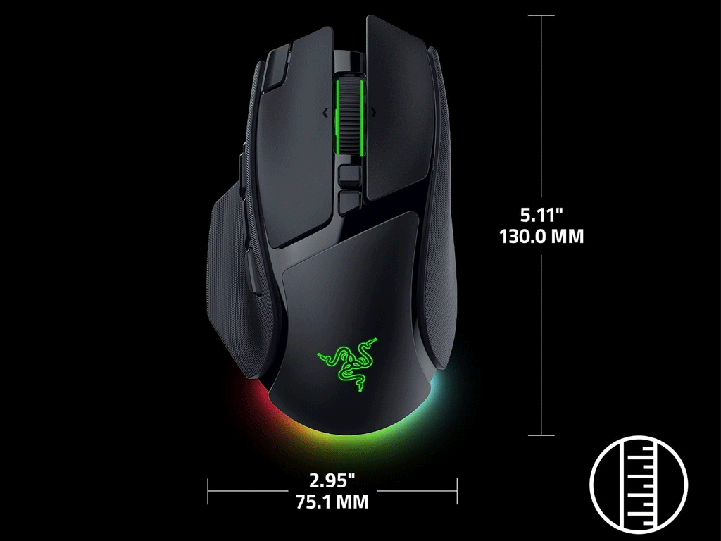 Miška Razer Basilisk V4 Pro, črna