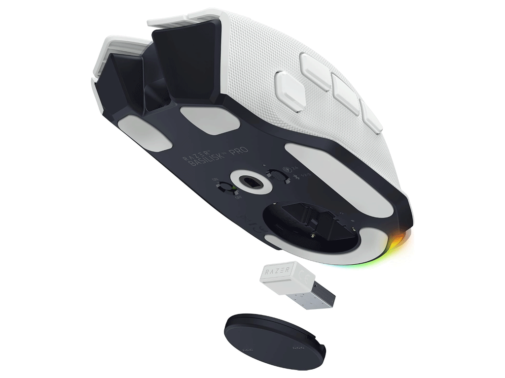 Miška Razer Basilisk V4 Pro, bela