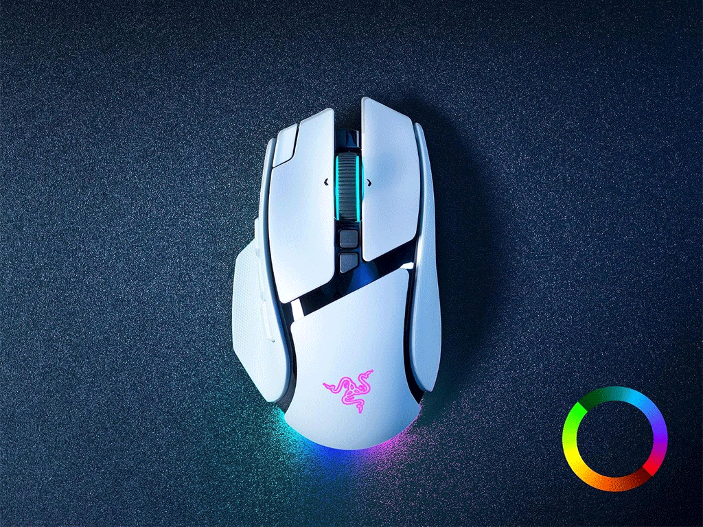 Miška Razer Basilisk V4 Pro, bela