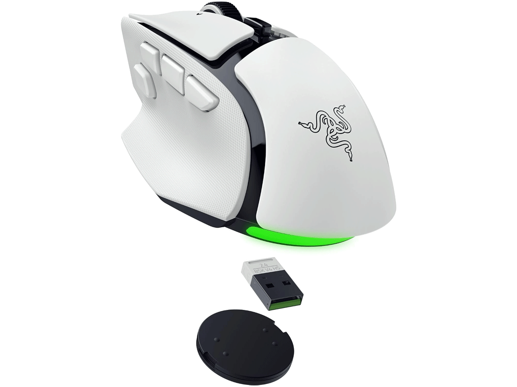 Miška Razer Basilisk V4 HyperSpeed, bela