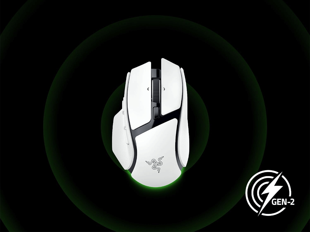 Miška Razer Basilisk V4 HyperSpeed, bela