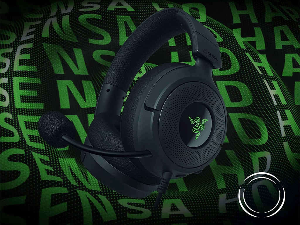 Slušalke Razer Kraken V4 X Sensa HD Haptics Edition, črna