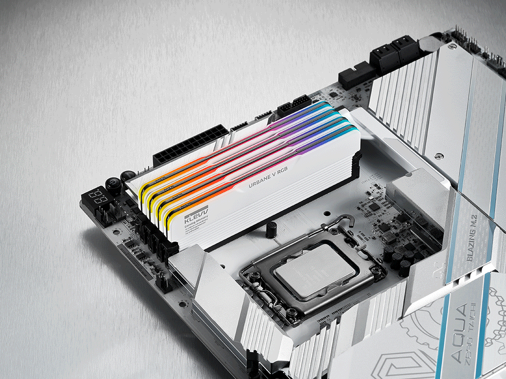 RAM DDR5 32GB Kit (2x16GB) 6000MT/s CL30 1.35V, Klevv Urbane V RGB, bel, EXPO/XMP