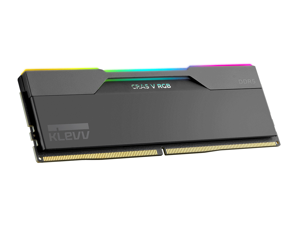 RAM DDR5 64GB Kit (2x32GB) 6000MT/s CL30 1.35V, Klevv Cras V RGB, črn, EXPO/XMP