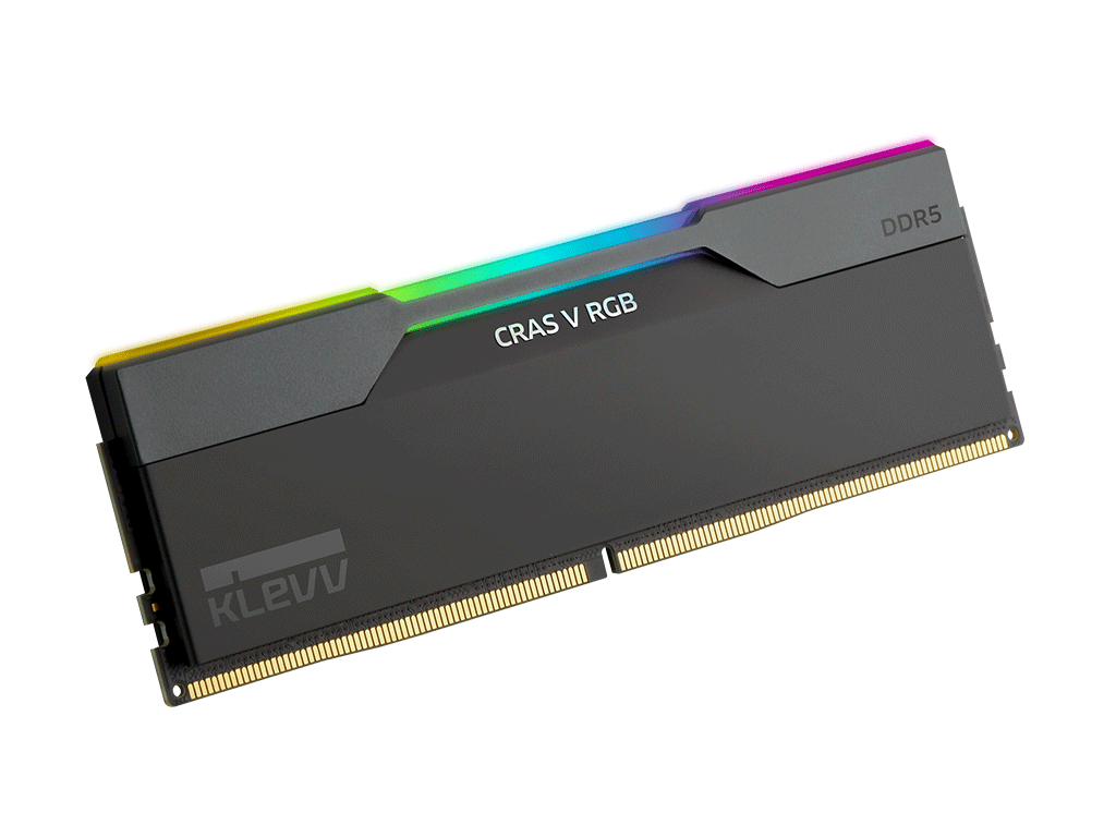 RAM DDR5 64GB Kit (2x32GB) 6000MT/s CL30 1.35V, Klevv Cras V RGB, črn, EXPO/XMP