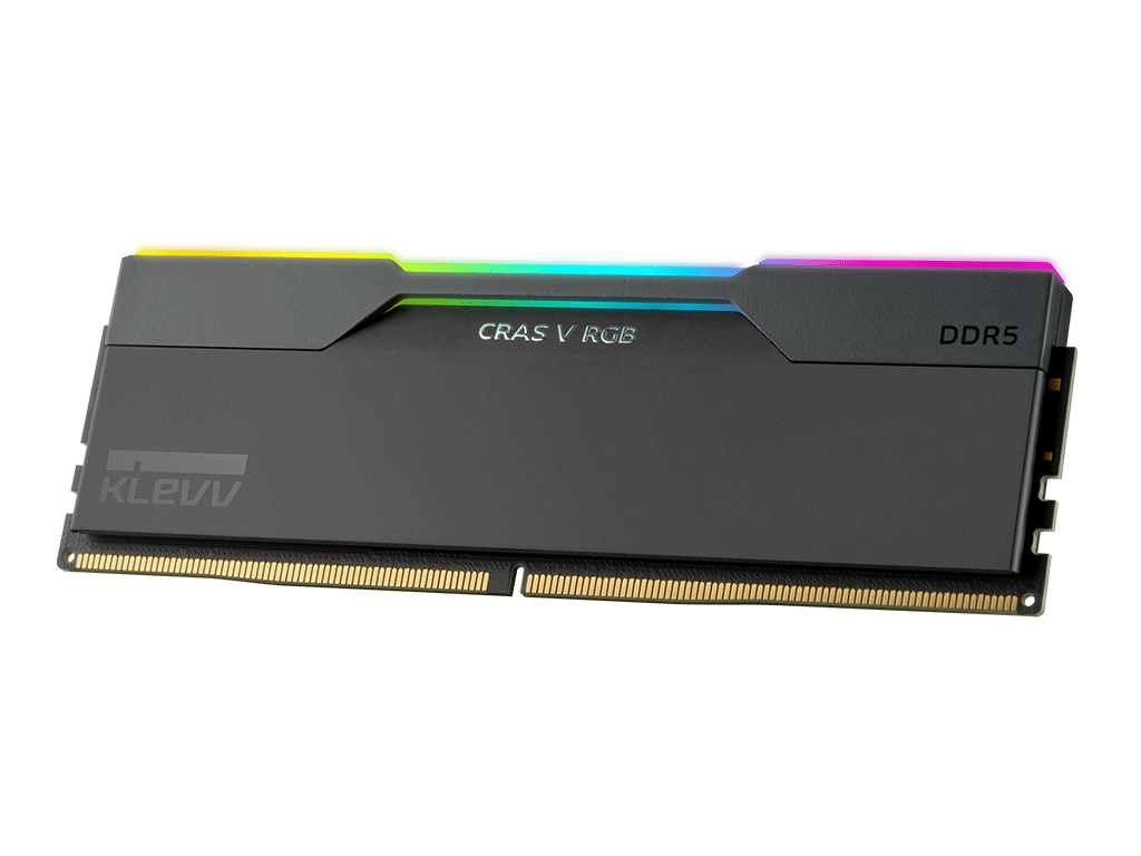 RAM DDR5 64GB Kit (2x32GB) 6000MT/s CL30 1.35V, Klevv Cras V RGB, črn, EXPO/XMP