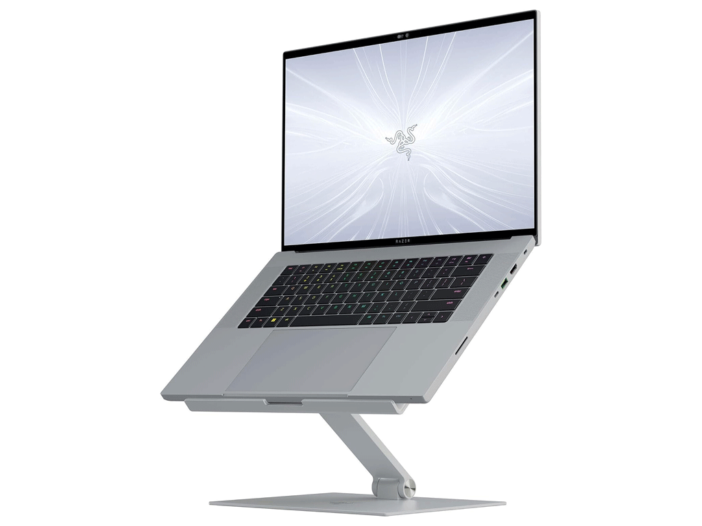 Stojalo za prenosnik Razer Adjustable Laptop Stand Mercury, do 18'', srebrno