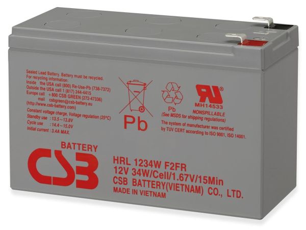 UPS baterija, 12V, 9Ah, HITACHI-CSB HRL 1234W