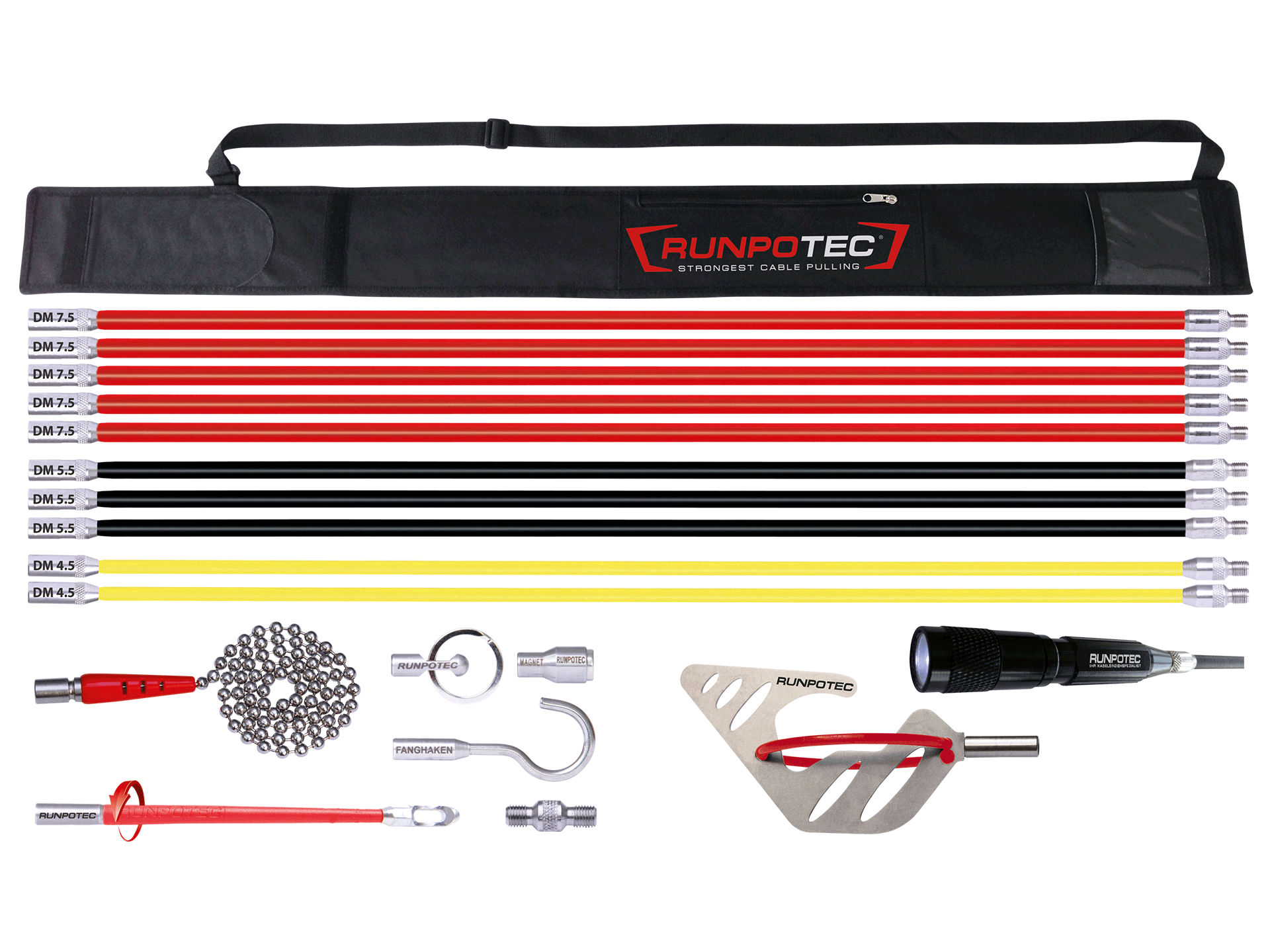 RUNPOTEC SET RUNPOSTICKS COMFORT Pakirano v torbici. 19-delni set