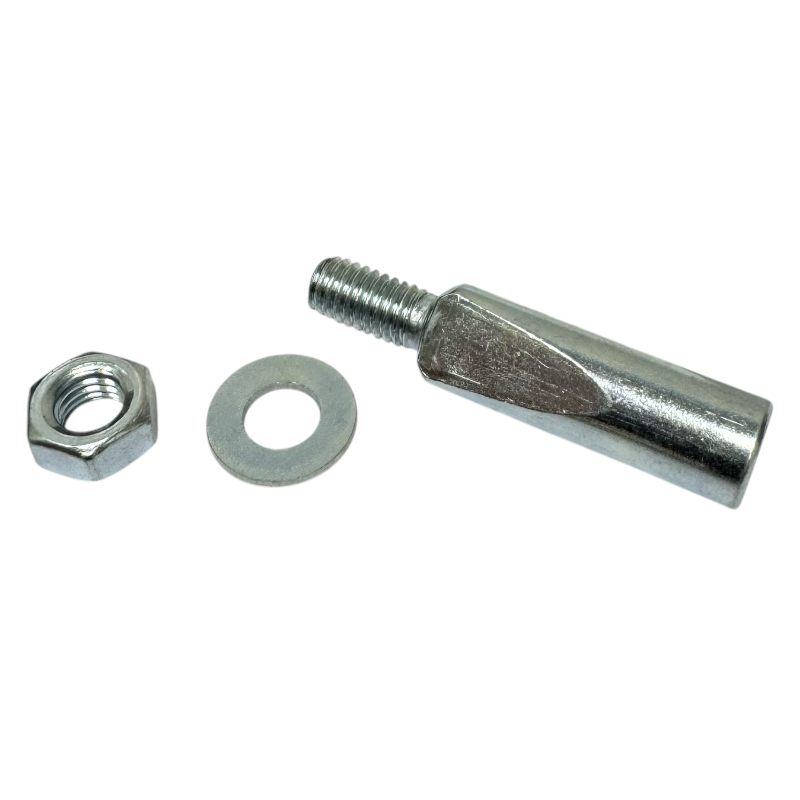 Zatič 9.5 mm pedala z matico in podložko 43 mm