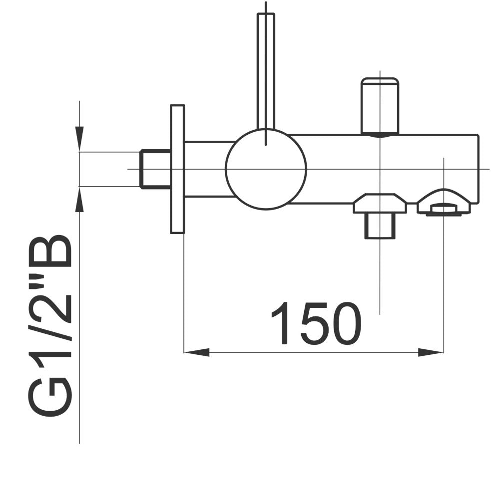 Unitas Armatura za Tuš F30 Brez cevi