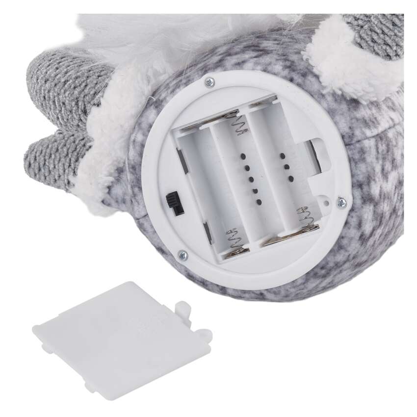 LED božični škrat, 35 cm, 3× AA, notranja, topla bela