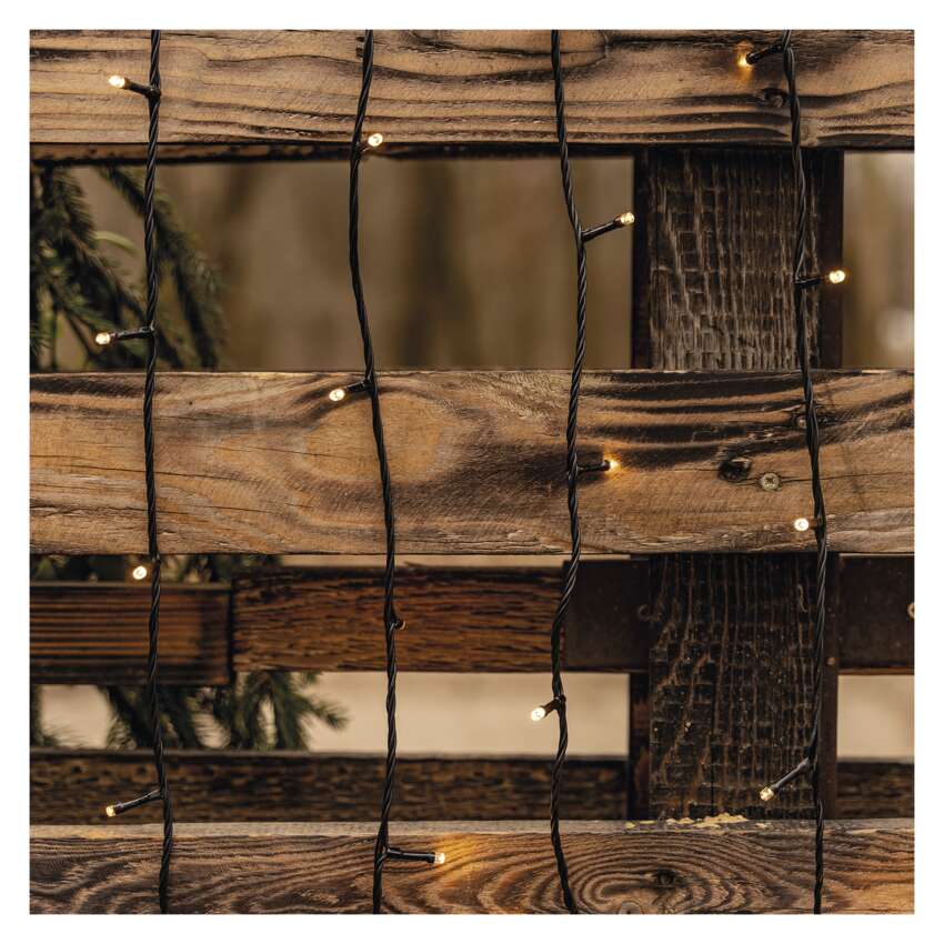 Osnovni komplet za povezovalne verige Standard, 10 m, zunanji, topla bela, časovnik