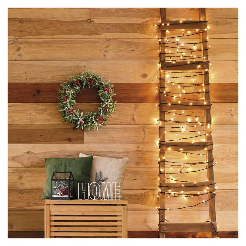 Osnovni komplet za povezovalne verige Standard, 10 m, zunanji, topla bela, časovnik