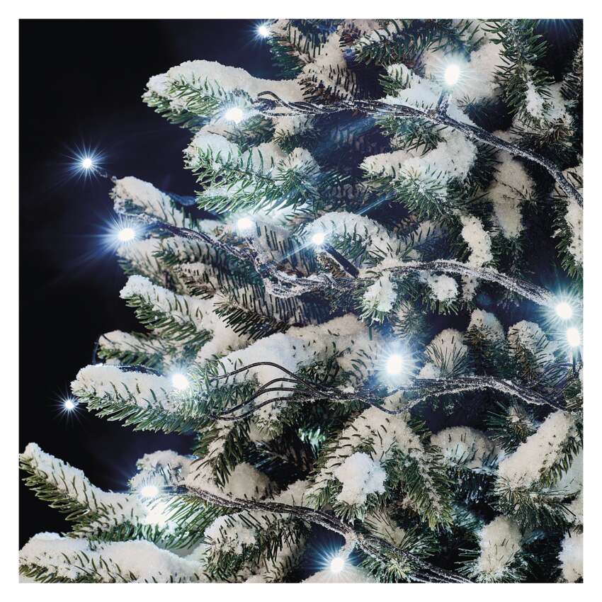 Osnovni komplet za povezovalne verige Standard, 10 m, zunanji, hladna bela, časovnik