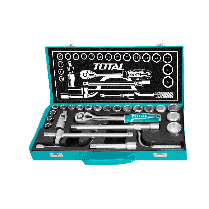 24-delni set 1/2" ključev, serija INDUSTRIAL (THT141253) TOTAL