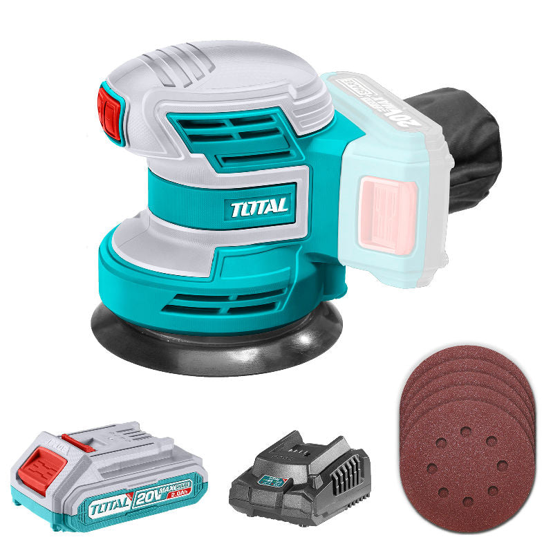 Akumulatorski ekscentrični brusilnik, 20V/10000rpm/P20S (TROSLI20011) TOTAL