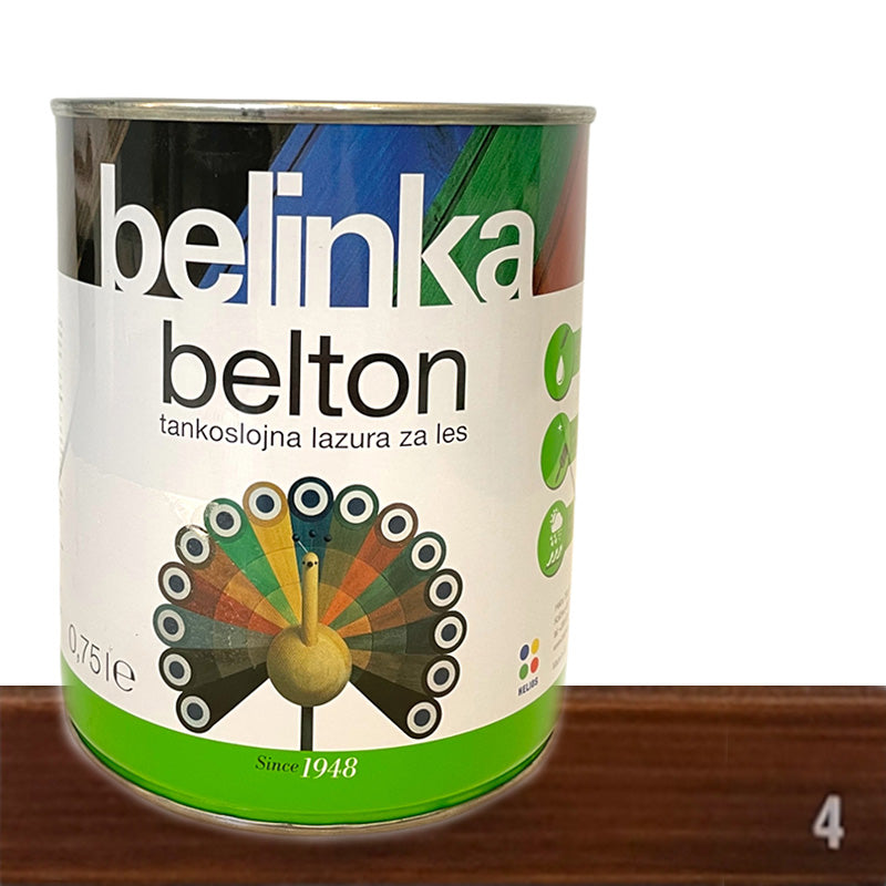 Belton Tankoslojna lazura za les - 4 Oreh