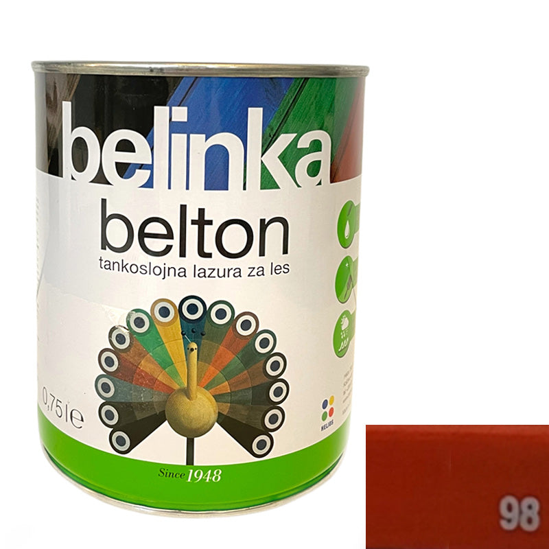 Belton Tankoslojna lazura za les - 98 Rdeča