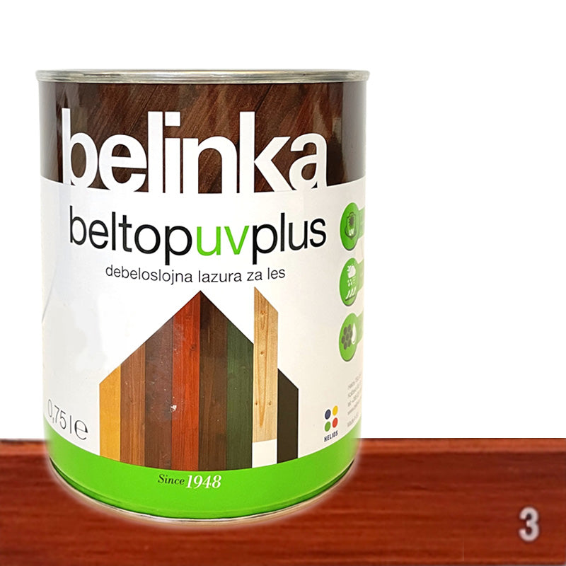 Beltop UV Plus debeloslojna lazura za les - 3 Tik