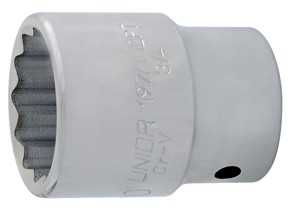 UNIOR KLJUČ NASADNI 3/4" 12 KOTNI Art.197/1 12p 36 mm (618675)