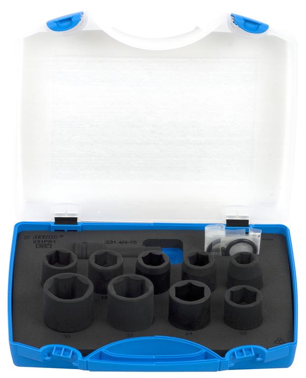 Unior ključi nasadni 1/2" IMPACT V pvc KASETI Art.231/4PB1 15-30 mm (612506)