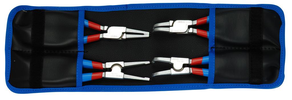 UNIOR PLIERS SEGER PLUS IN CASE Art.539PLUS/1DPCT 140 mm/4 pcs (621623)