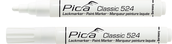 PICA - MARKER MARKER INDUSTRIJSKI Okrogla konica permanent. V škt.10 kos. 2-4 mm, bela
