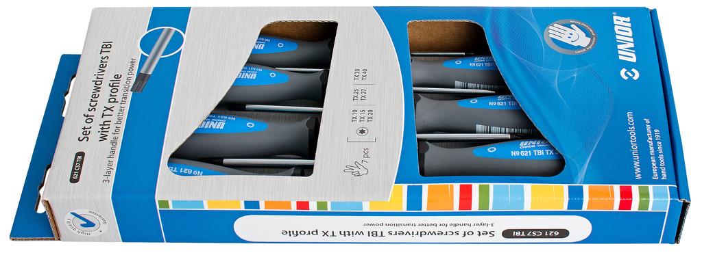 Unior izvijači TORX TBI Art.621CS7TBI TX 10-TX 40 (612300)