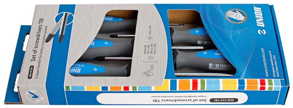 Unior izvijači križni TBI Art.608CS5TBI 4x PH/1x PZ (612326)