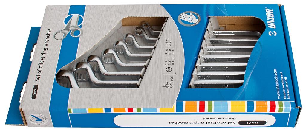 Unior ključi obroč Art.180/1CS 6-22 mm (602845)