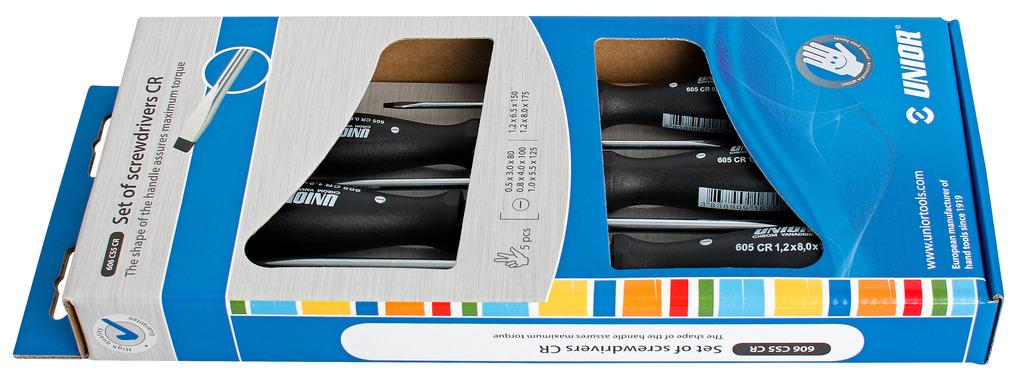 Unior izvijači ploščati CR Art.606CS5CR 5x PL (617017)