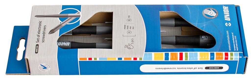 Unior izvijači za elektroniko Art.607CS7E 4x PH/1x PZ (620962)