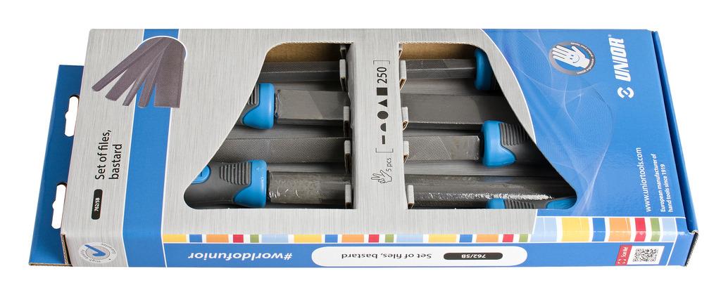 UNIOR PILE GROBE Z ROČAJEM V KARTONU Art.762/5B 250 mm/5 kos (612930)