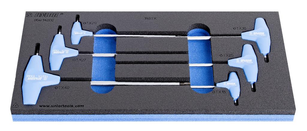 Unior izvijači TX T ročaj v sos vložku Art.964/14sos TX15-TX40 (621069)