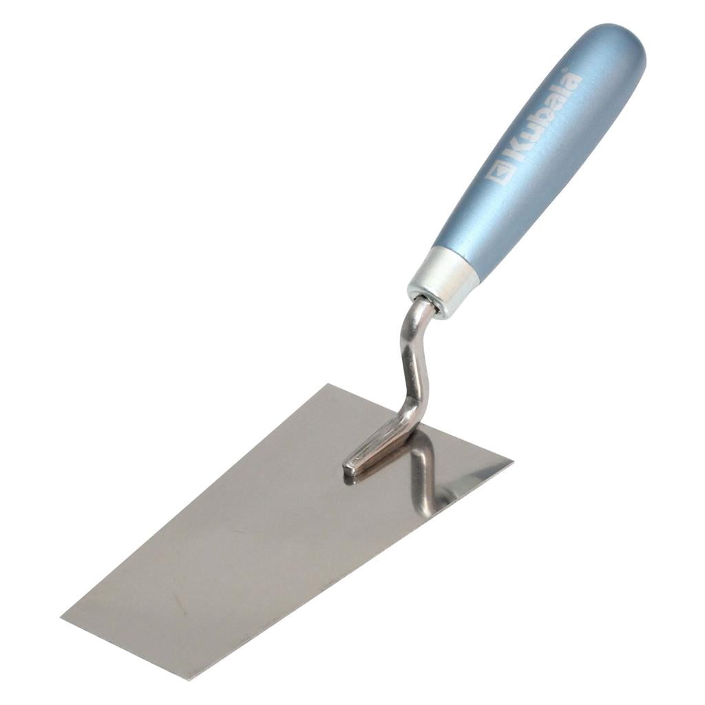 KUBALA ŽLICA ZIDARSKA OGLATA Raven vrat, lesen lakiran ročaj, inox. 145 mm