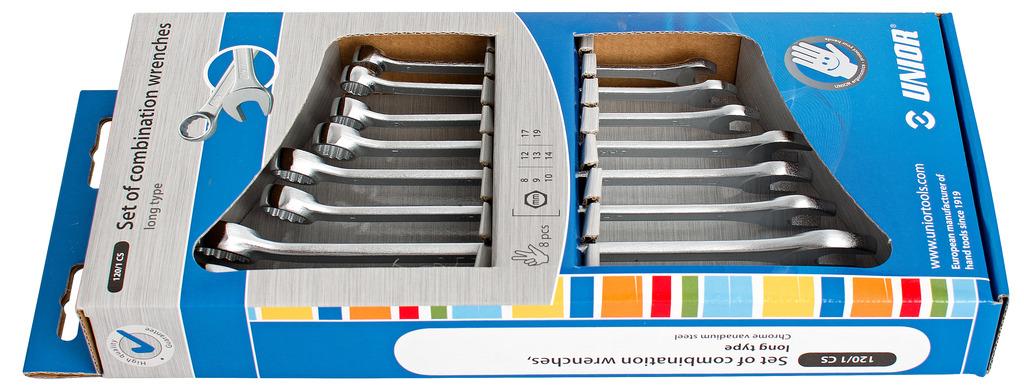 Unior ključi viličasto obroč Art.120/1CS 8-19 mm (603709)