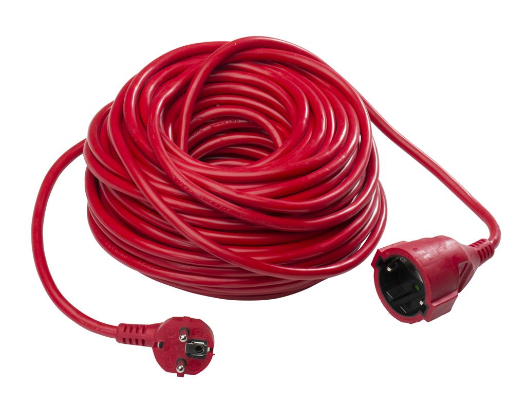 AS SCHWABE PODALJŠEK ELEKTRIČNI Zaščitna rdeča barva, IP20. 3x1,5 mm / 10 m